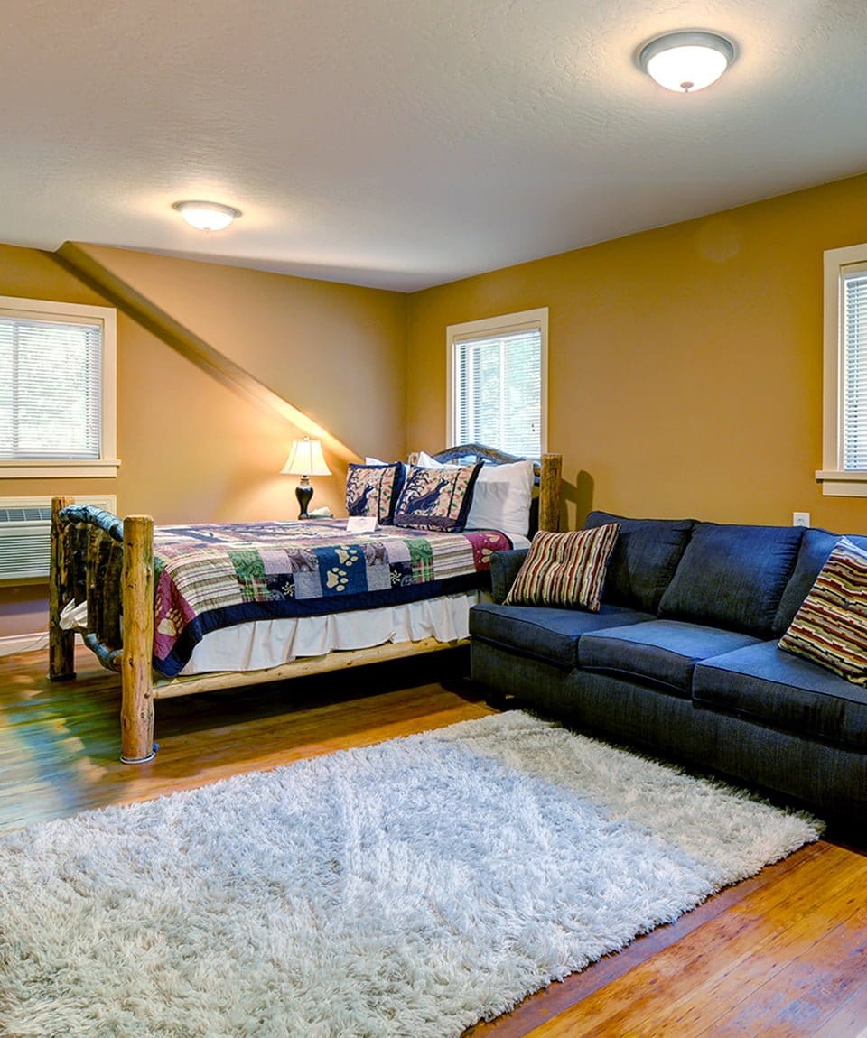 One of the rooms in our main lodge.