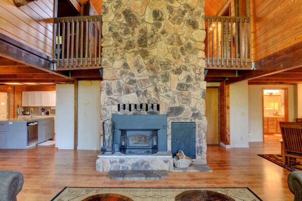 The Treetops House Fireplace