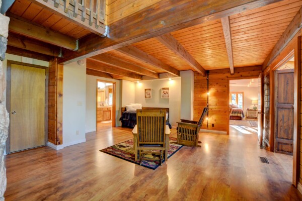 The Treetops House Side Living Area